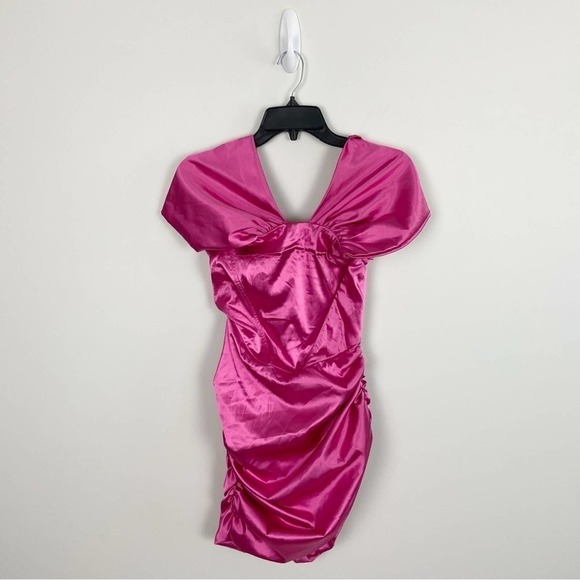 Superdown Aurora Corset Mini Dress in Magenta Size XXS - Picture 2 of 11